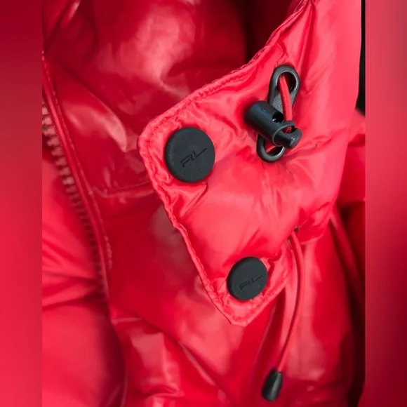 Polo Ralph Lauren 🔥 RL 2000 Red Gorham Glossed Down Quillted Puffer Jacket Coat - Picture 12 of 15